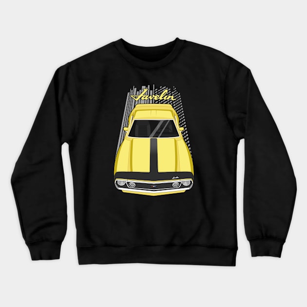 AMC Javelin AMX - Yellow Crewneck Sweatshirt by V8social